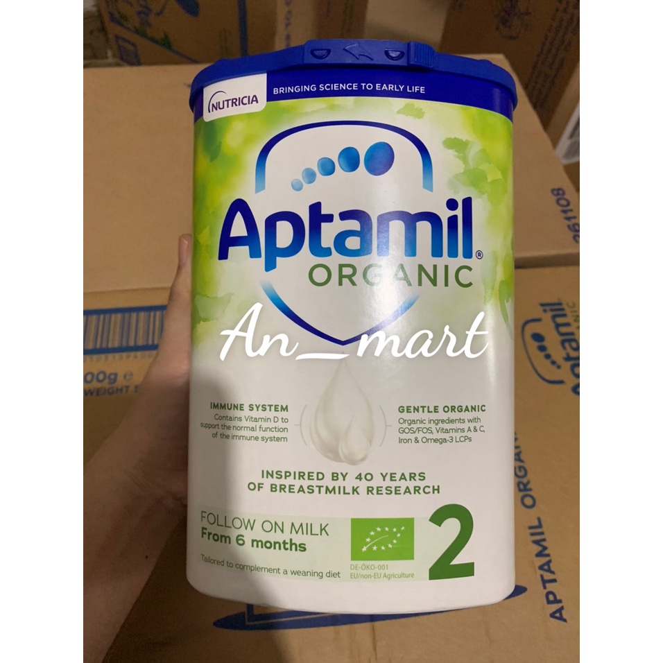 Sữa Aptamil Anh, Sữa Organic Hữu Cơ Hộp 800g Đủ Số 1 2 3 Hàng Bay Air Cargo Date Xa