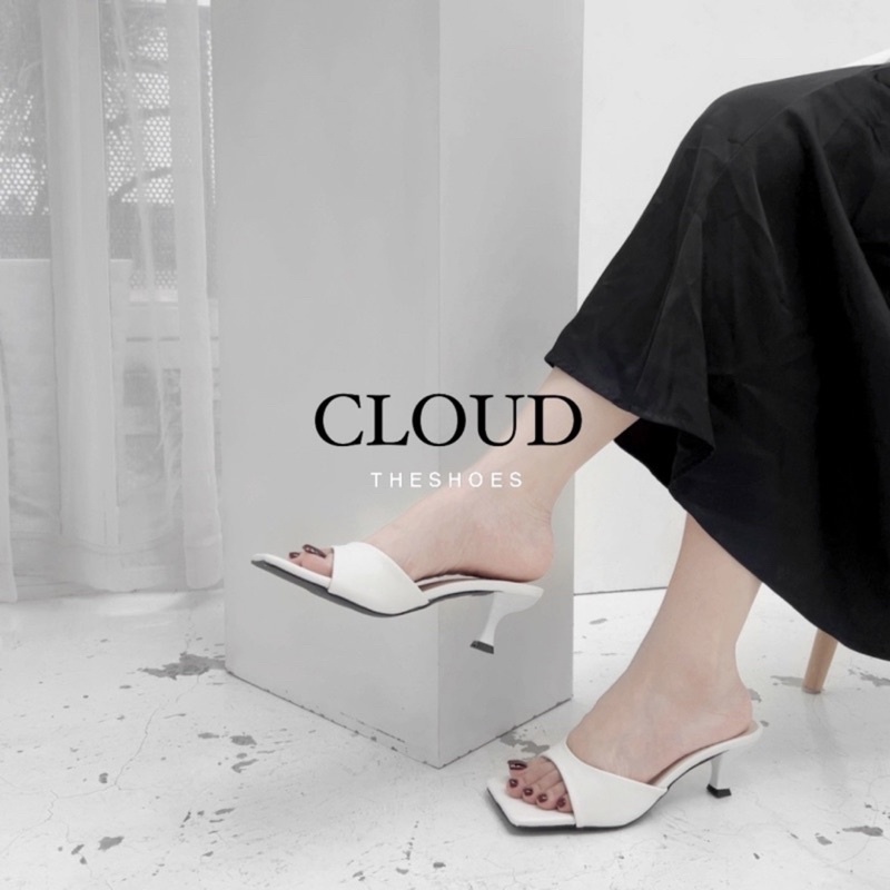 Giày cao gót quai bầu mũi vuông – Cloud The Shoes