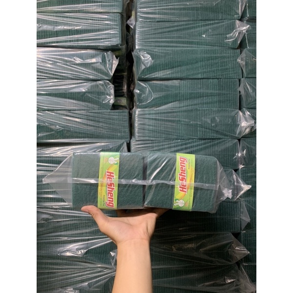 50 Miếng Cước Xanh Thái Rửa Chén Giá Siêu Rẻ, Miếng Rửa Chén Cước Xanh Thái Hesheng, Miếng Rửa Bát,