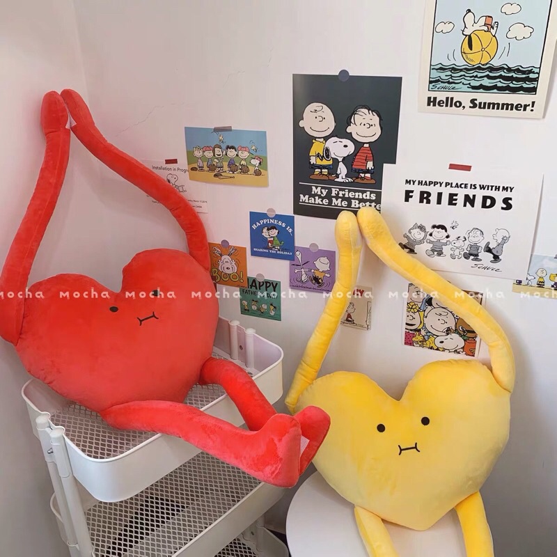 Gấu bông tay dài trái tim