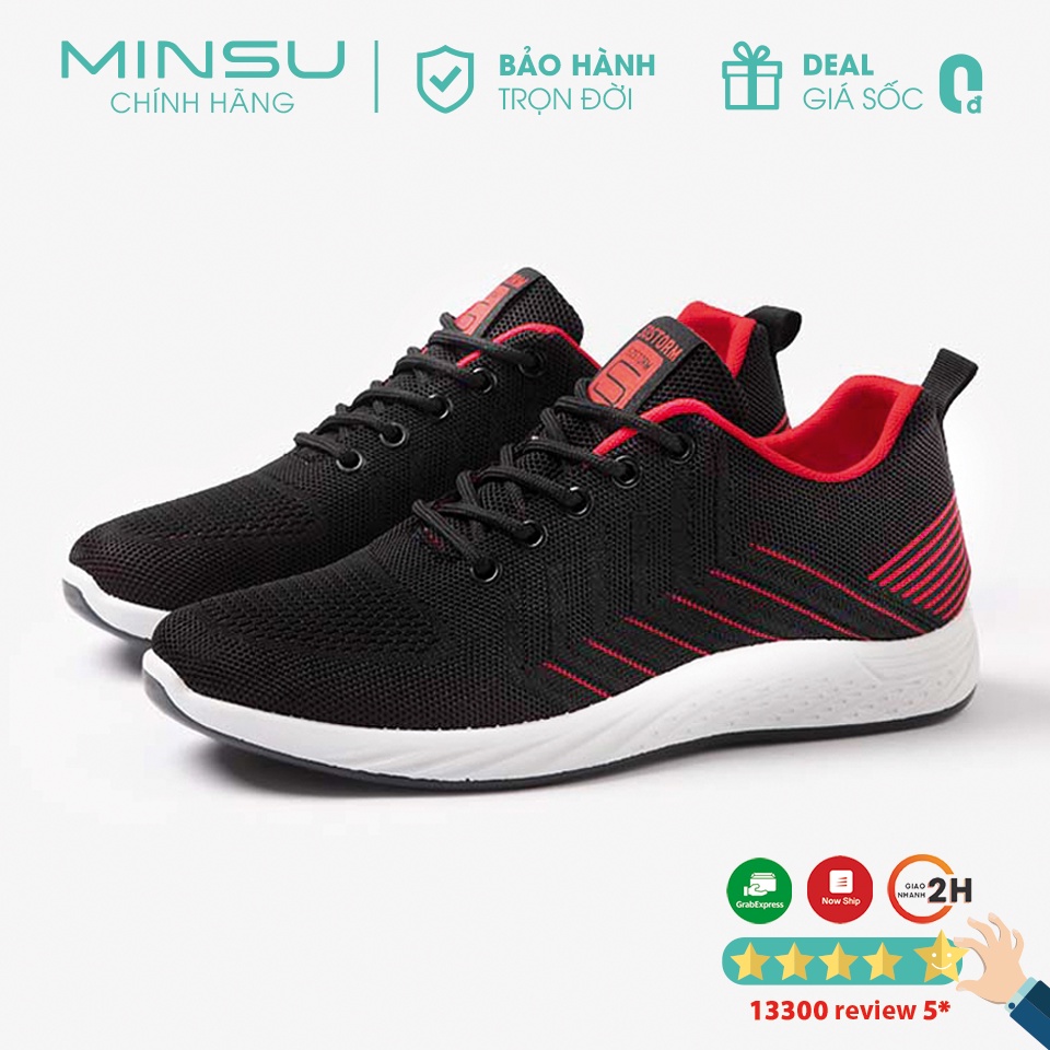 Giày Thể Thao Sneaker Nam Basic MINSU M2518 Style Bata Hàn Quốc Thoáng Khí Phù Hợp Đi Chơi, Học