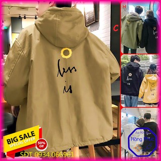 [Giá Sale] ÁO KHOÁC DÙ Hoa Cúc Les (M950 - Dù 2 Lớp) (Tony 4men Shop)