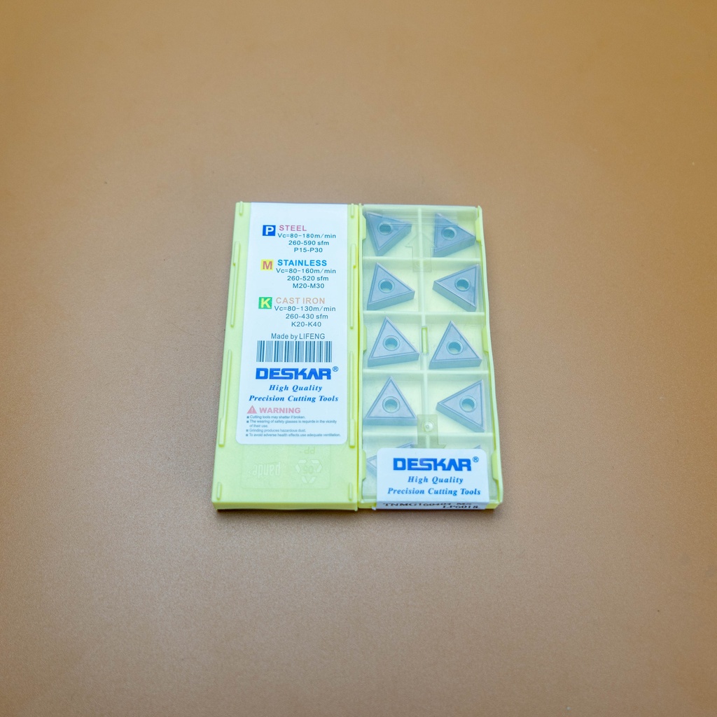 Mảnh dao  tiện Inox T16 Deskar TNMG160404-MS LF6018