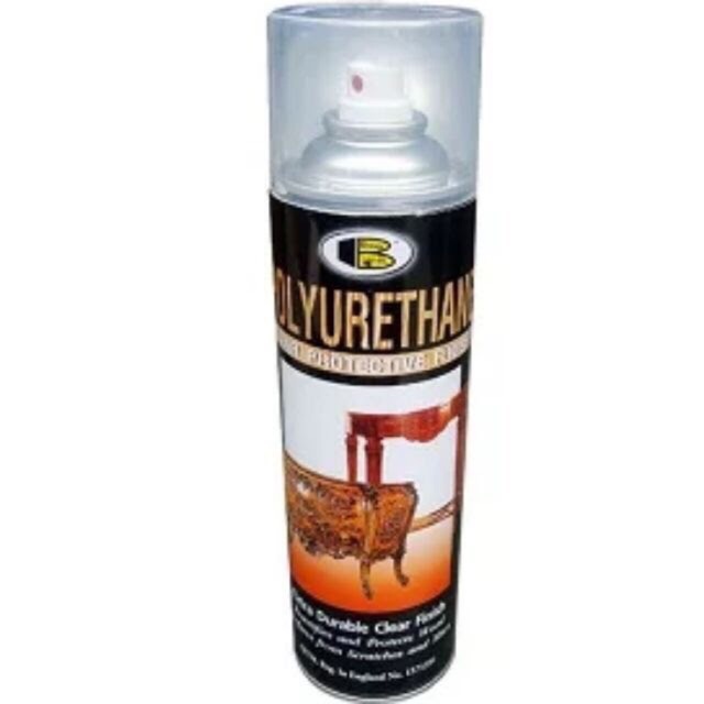 Sơn Xịt PU bóng gỗ Polyurethane Bosny 600ml