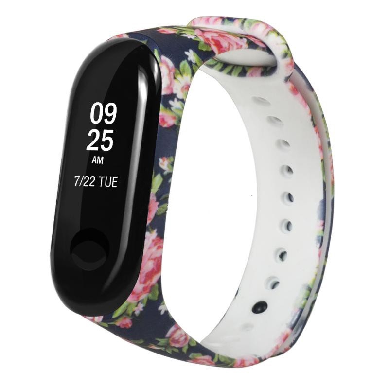 Dây đeo sơn họa tiết cho for Xiaomi Mi Band 4 3 NFC miband 4 3
