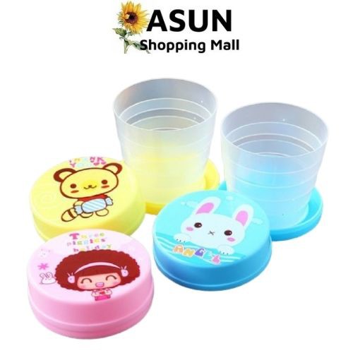 Cốc Nhựa Xếp, Gọn Nhẹ, Tiện Lợi, Chống Đổ Vỡ, Chất Liệu Nhựa Cao Cấp (Giao Màu Ngẫu Nhiên)