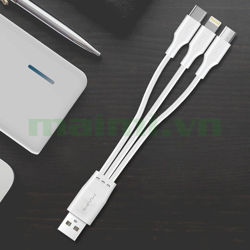 Cáp 3in1 Maimi 20cm 5A