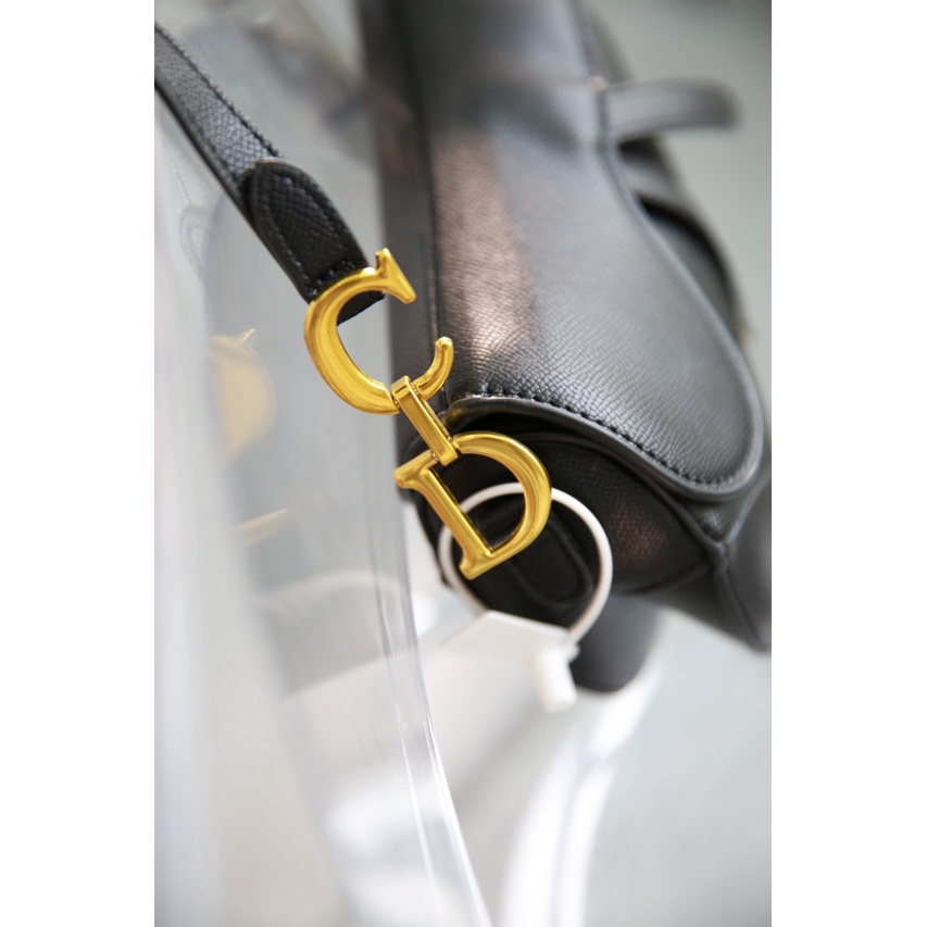 Túi Xách __DI.OR SAD..DLE Size 19Cm Màu Đen