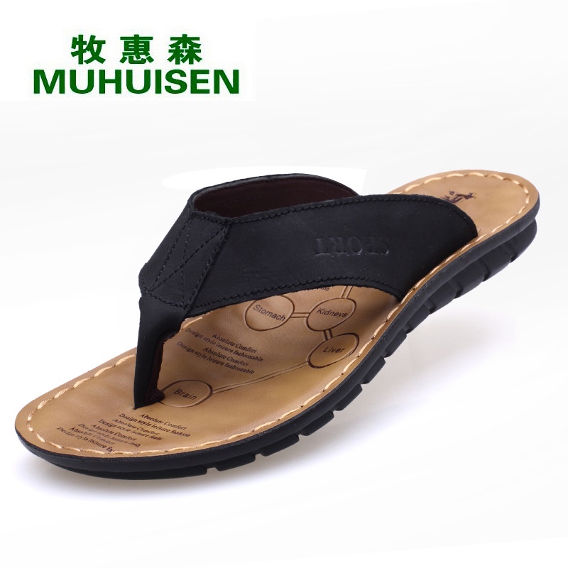 ♛◙2021 new summer sandals nam flip-flops lái xe đôi sử dụng bên ngoài giày flip-flop đi biển của triều