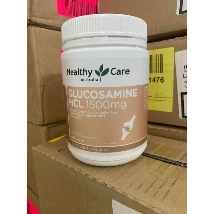 -Viên bổ khớp Glucosamin HCL 1500mg - Healthy Care, lọ 400 viên
