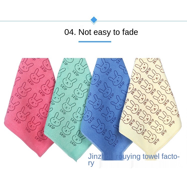 Khăn tắm bằng sợi vải tổng hợp hình vuông có móc cài cho trẻ em 25*25