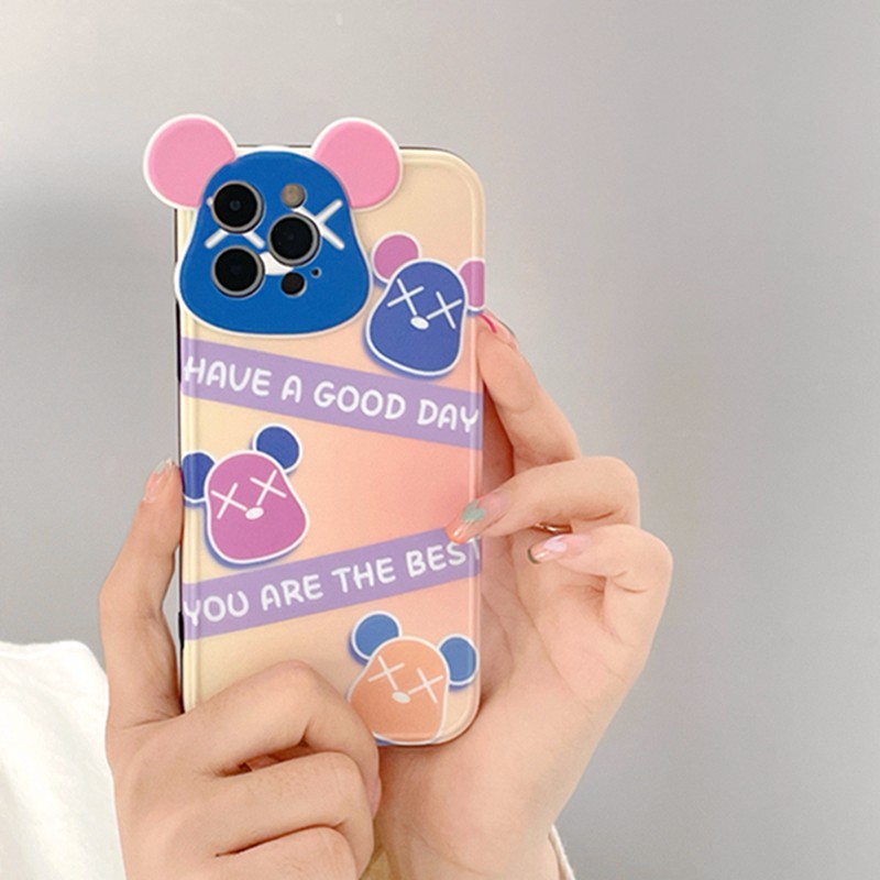 Gradient Violent Bear IMD Stereo Lens iPhone 12 Pro Max 11 Pro Max X Xr Xs Max Xr 8 7 Plus