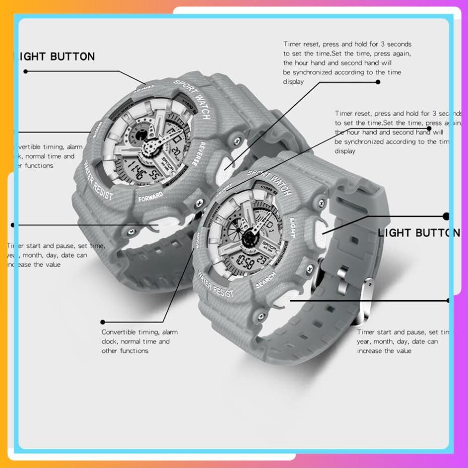 Đồng Hồ Cặp Đôi SANDA JAPAN THOMAS, Chạy 2 Máy Cao Cấp Của Nhật, Chống Nước Rất Tốt chính hãng