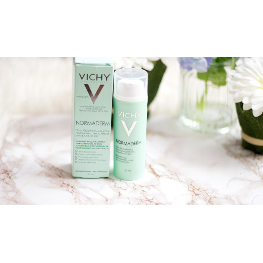 Vichy - Kem Dưỡng Giúp Giảm Mụn, Giảm Bóng Dầu, Dưỡng Ẩm Normaderm TRI-ACTIV Vichy 50ml