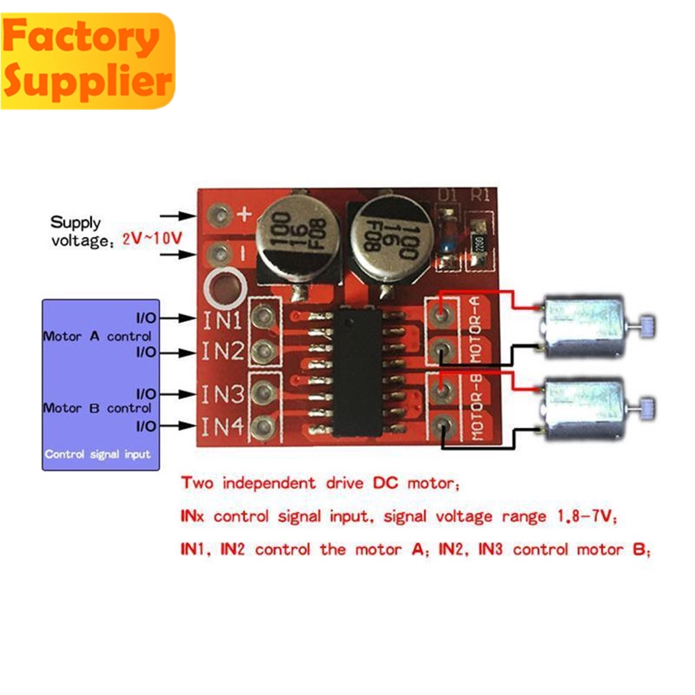 Mô Đun Động Cơ Bước L298N L9110 L298 1.5a 2.5a 2 Chiều