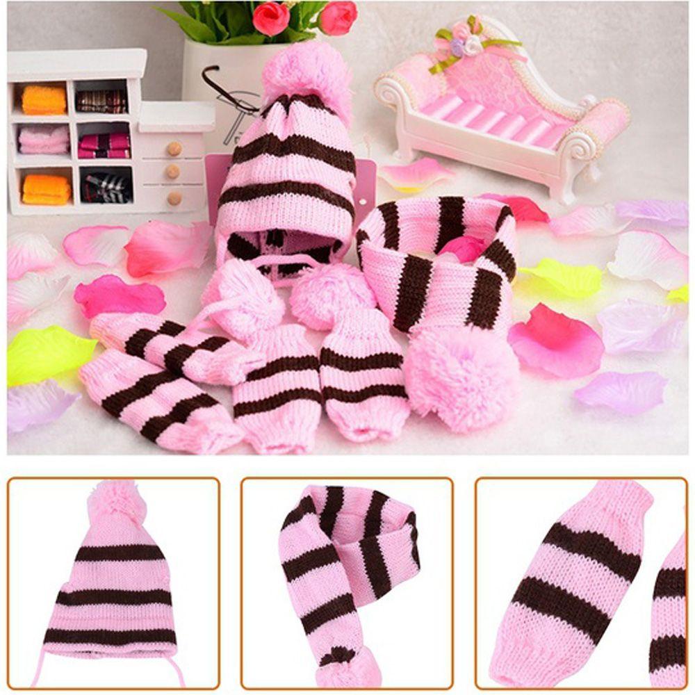 WTTLE Set 6 Mũ Len + Khăn Choàng Cổ Thời Trang Cho Thú Cưng