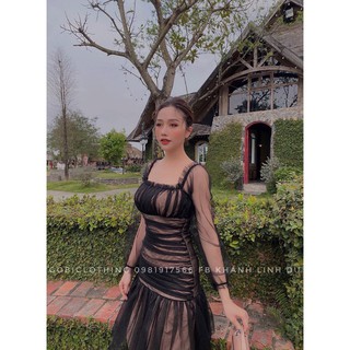 váy zen đuôi cá dài tay