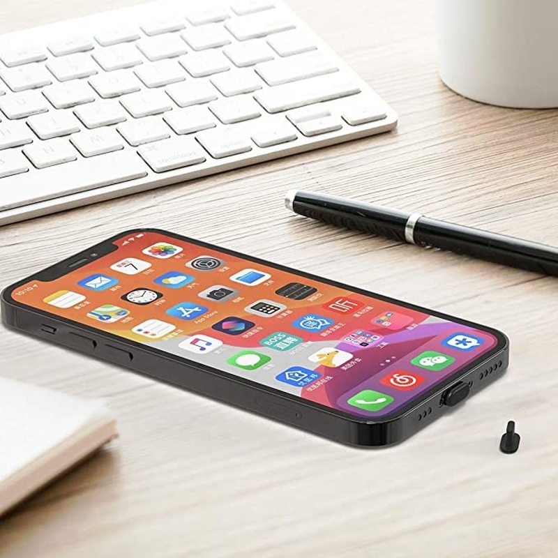 Vỏ Silicon Mềm Linh Hoạt Bọc Cổng Sạc iPhone Chống Bụi