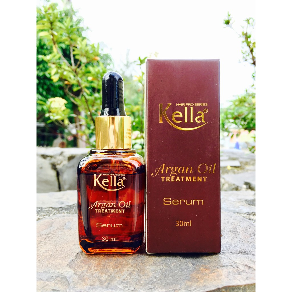 Tinh dầu dưỡng tóc Kella Argan Oil Treatment Serum 30ml dành cho tóc hư tổn, khô xơ, hàng chính hãng