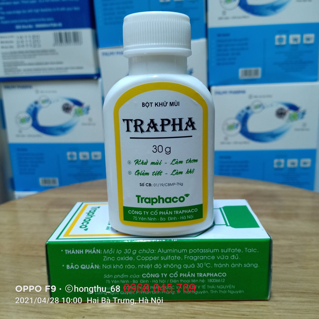 Bột khử mùi TRAPHA 30g