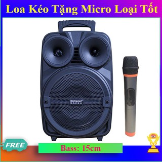 Loa Kéo Karaoke Bluetooth A8 Bass 15cm