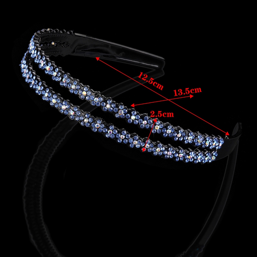 Băng đô cài tóc phối hạt đá thời trang cho nữ