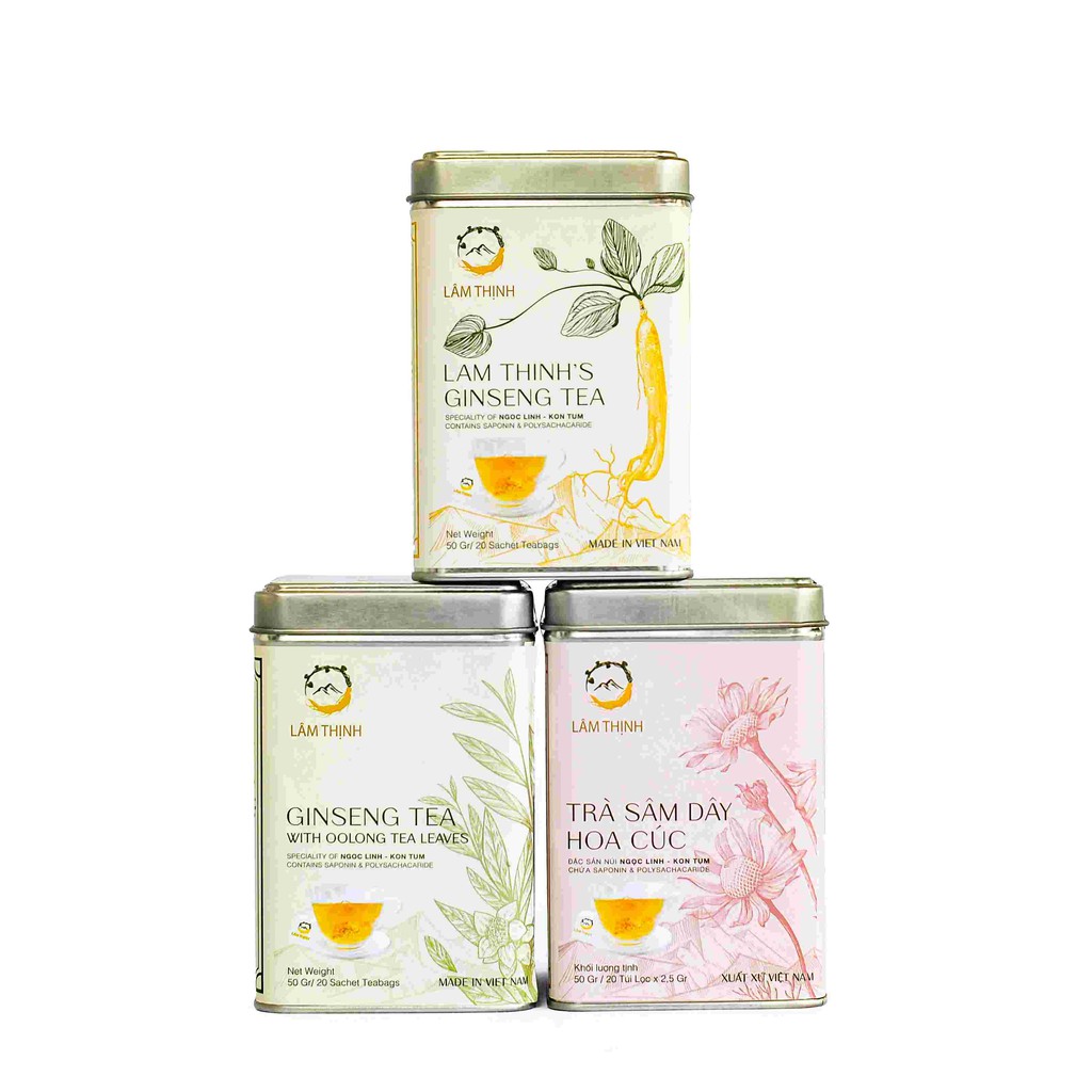 Trà sâm dây hoa cúc ngọc linh ngon túi lọc 40gr và 50gr lâm thịnh ocop kon tum | BigBuy360 - bigbuy360.vn