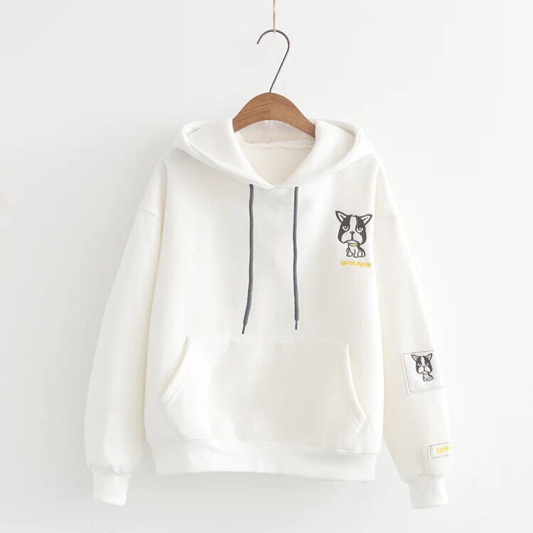Áo Khoác Nỉ Hoodie Hevi Thời Trang Nữ Hình Cún Cute