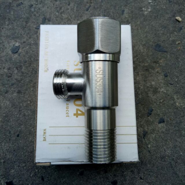 Van chia giảm áp lực nước inox SUS 304 cao cấp,ren 21,van khóa