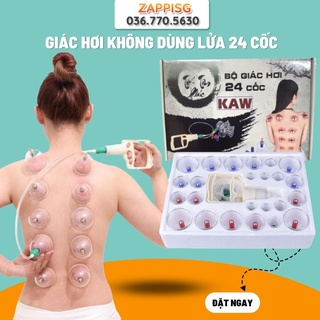 Dụng Cụ Sức Khoẻ - Giác Hơi 24 Cốc - Dụng cụ Giác Hơi Tại Nhà Không Dùng Lửa - An toàn tuyệt đối - BH 1 đổi 1