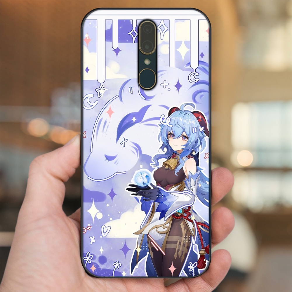 Ốp lưng Oppo F11 viền đen in hình Ganyu Genshin Impact