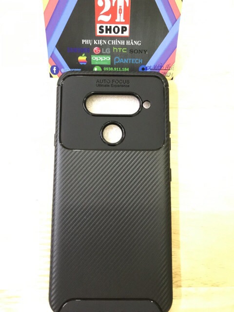 ỐP LƯNG AUTO FOCUS LG V40 NHỰA MỀM, VÂN CARBON