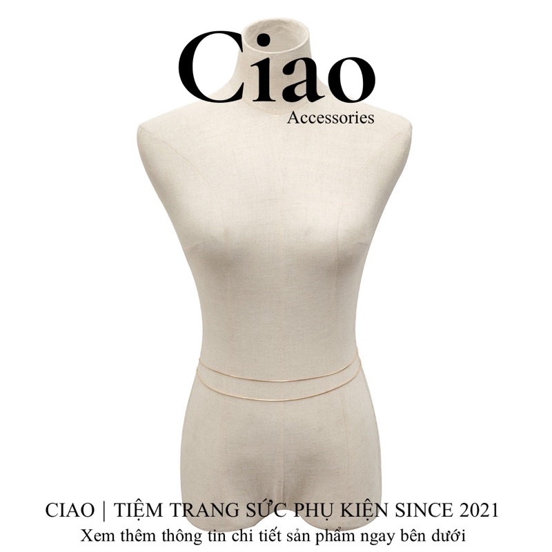 [HOẢ TỐC 1H] Vòng bụng/ Vòng eo thiết kế dây 2 lớp mã 04 đơn giản Ciao accessories