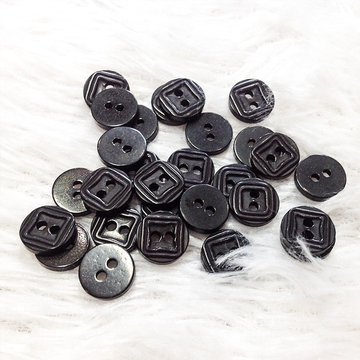 Nút áo nhựa tròn truyền thống trang trí scrapbook cúc khuy sơ mi