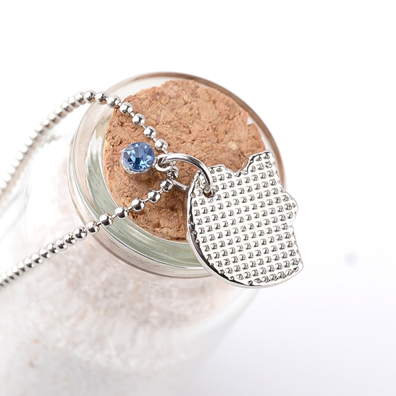 Set 4 Vòng cổ Tình Bạn Mặt Ghép Hình Trái Tim Đính Đá Màu Xanh / Xanh Lá / Nâu / Đỏ