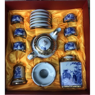 Hộp đựng ấm chén làm quà tặng