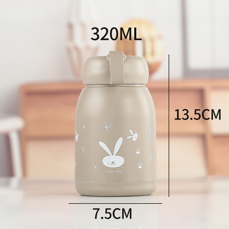 Cốc nước hai lớp 330ml niêm phong tốt Nhỏ và di động Thích hợp cho du lịch thể thao ngoài trời Hydrogen065