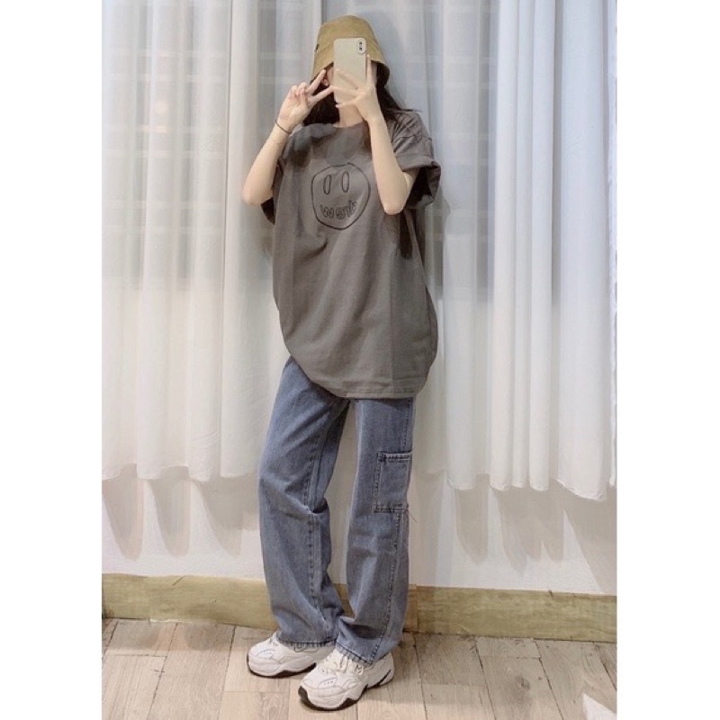 Áo thun Dre.w mặt cười 3158 loại đẹp/ dài tay tăm