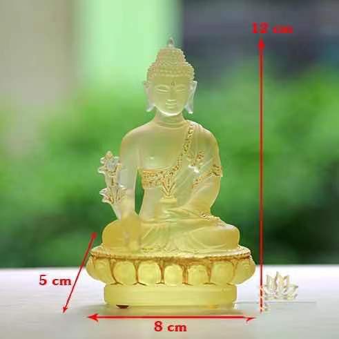 Tượng Phật Dược Sư Lưu Ly dát vàng