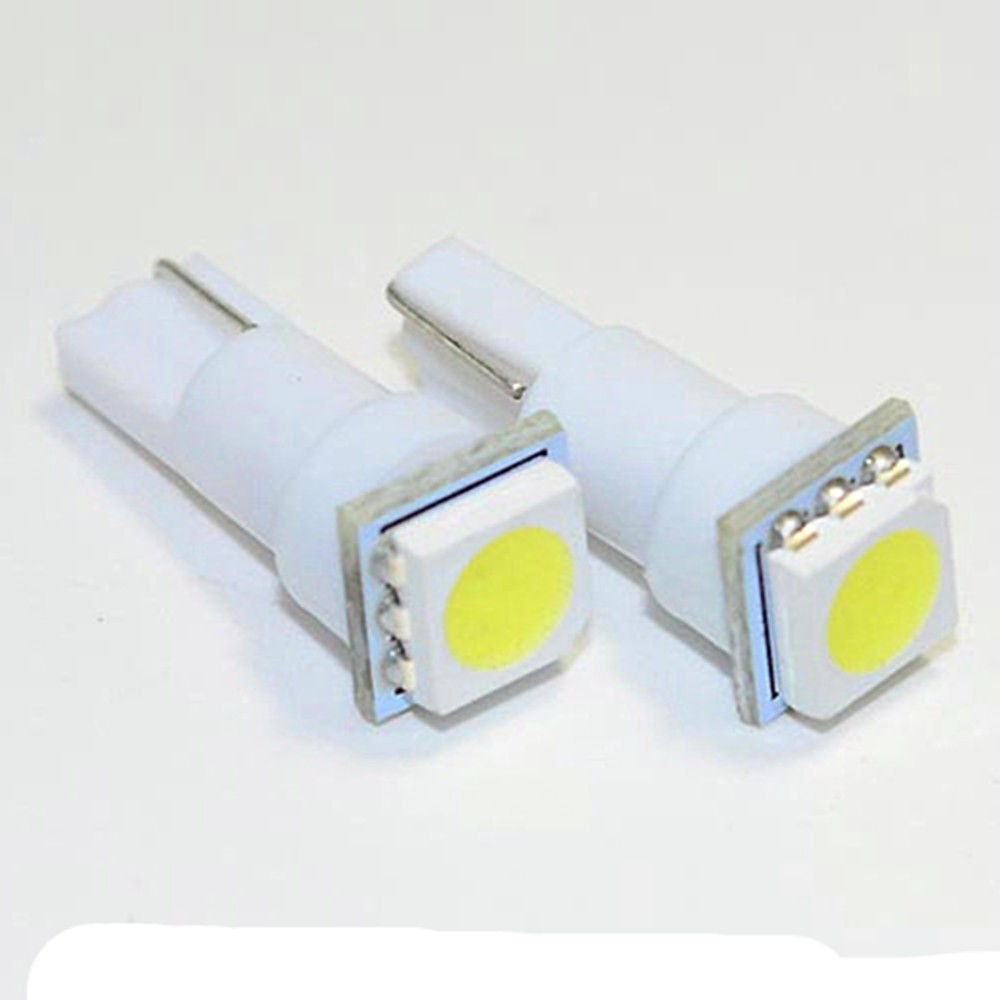 20 đèn LED T5 58 70 74 1smd ánh sáng trắng cho bảng điều khiển xe ô tô