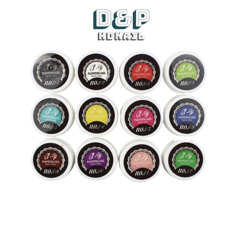 Sét gel vẽ 12 màu