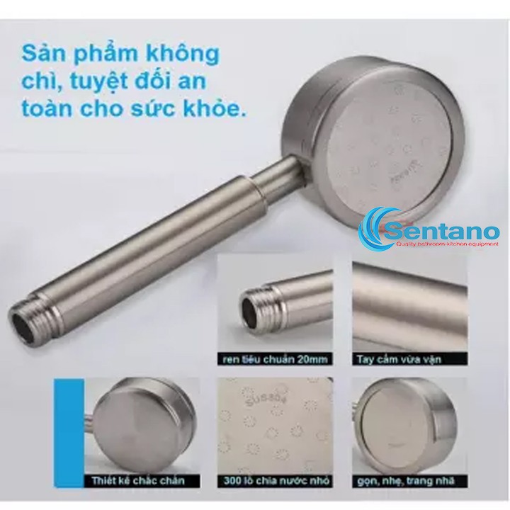 [Chính hãng-Loại 1] Sen tắm tăng áp SENTANO 100% inox 304 cao cấp không gỉ STS-04