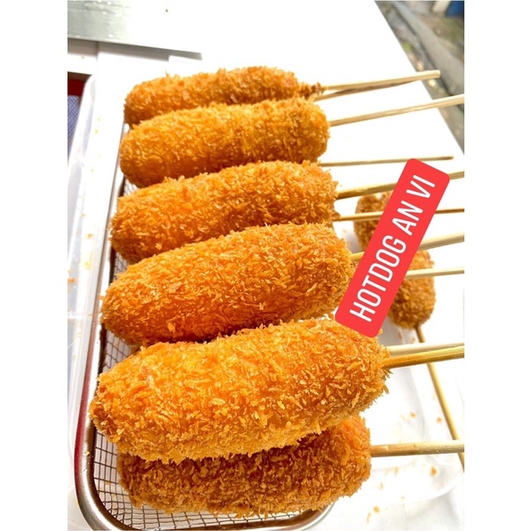 BỘT CHIÊN GIÒN HOTDOG PHÔ MAI QUE GÓI 1KG