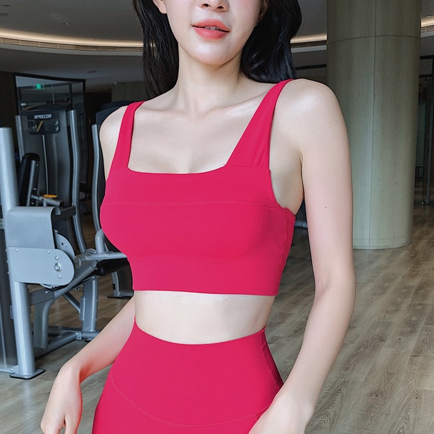 BEAUTYTREND Bra Thể Thao Dây Bản Rộng Chống Chảy Xệ