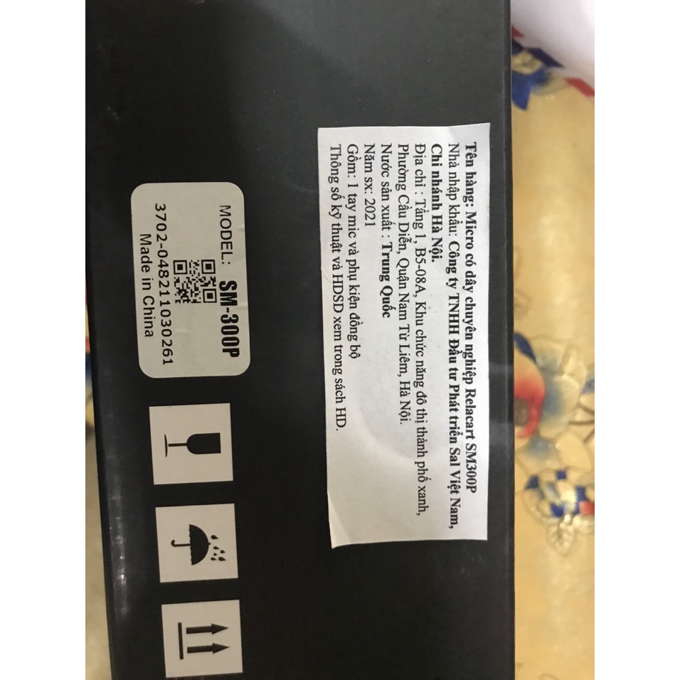 [Relacart SM300] Micro Karaoke Relacart SM300P có dây cao cấp - Hàng chính hãng