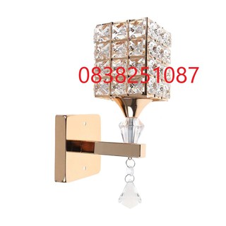 Đèn Pha Lê Gắn Tường E27 Kiểu Dáng Hiện Đại