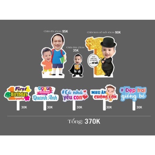 Combo số để bàn + tên đển bàn