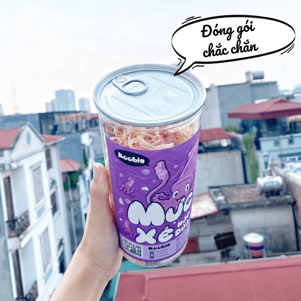 Khô mực xé sợi hấp dừa Koobie 300g, đồ ăn vặt ngon an toàn vệ sinh, giao hàng hỏa tốc | BigBuy360 - bigbuy360.vn