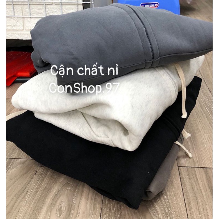 Áo Hoodie Kéo Khóa Lót Nhung, Lông Unissex Thêu Logo OPENING, Hoodie Form rộng | BigBuy360 - bigbuy360.vn