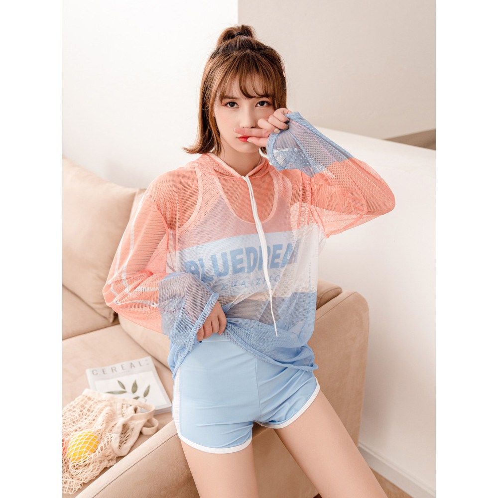 Bộ Đồ Bơi, Bikini, Bộ Đồ Tắm Biển 3 Mảnh Có Áo Ren Khoác Ngoài | BigBuy360 - bigbuy360.vn